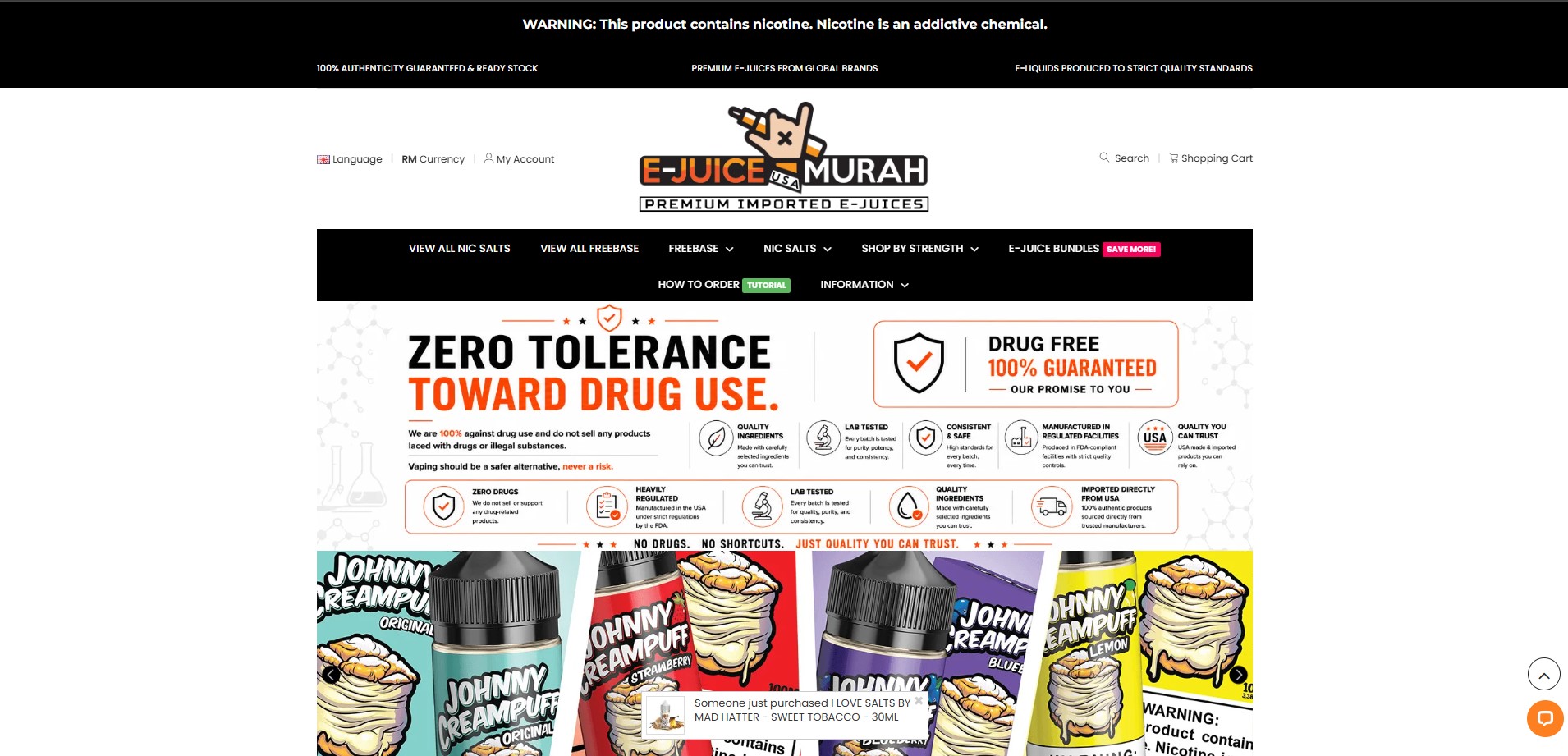 E-Juice USA Murah project screenshot