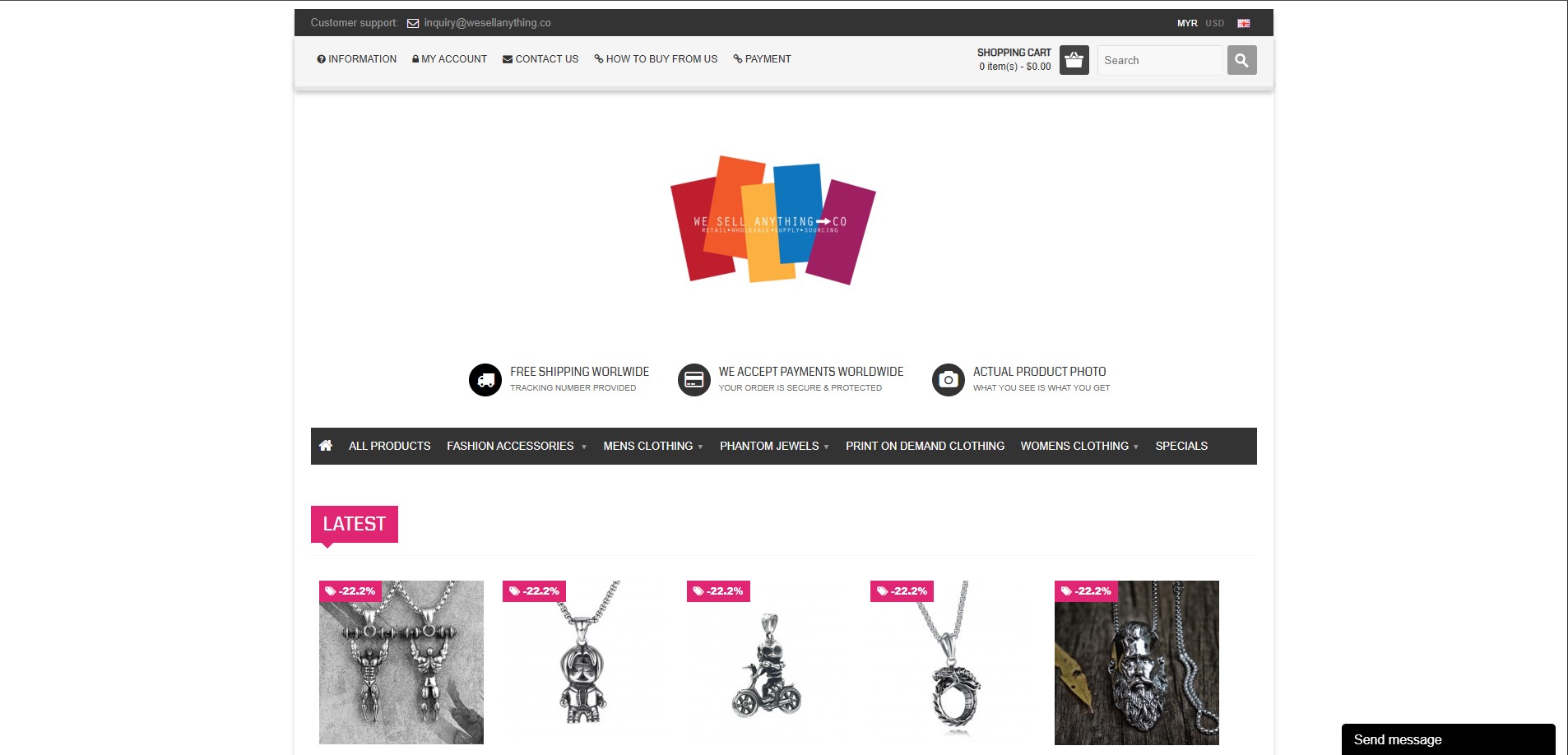WeSellAnything project screenshot